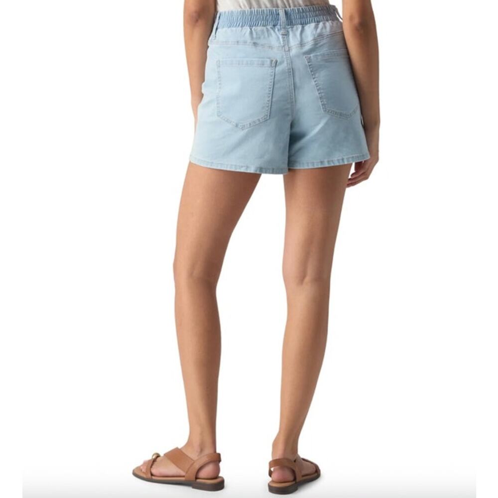 SANCTUARY Shorts Size 31 NEW Sunny Flashback Short Light Denim Blue Chambray - Picture 2 of 5